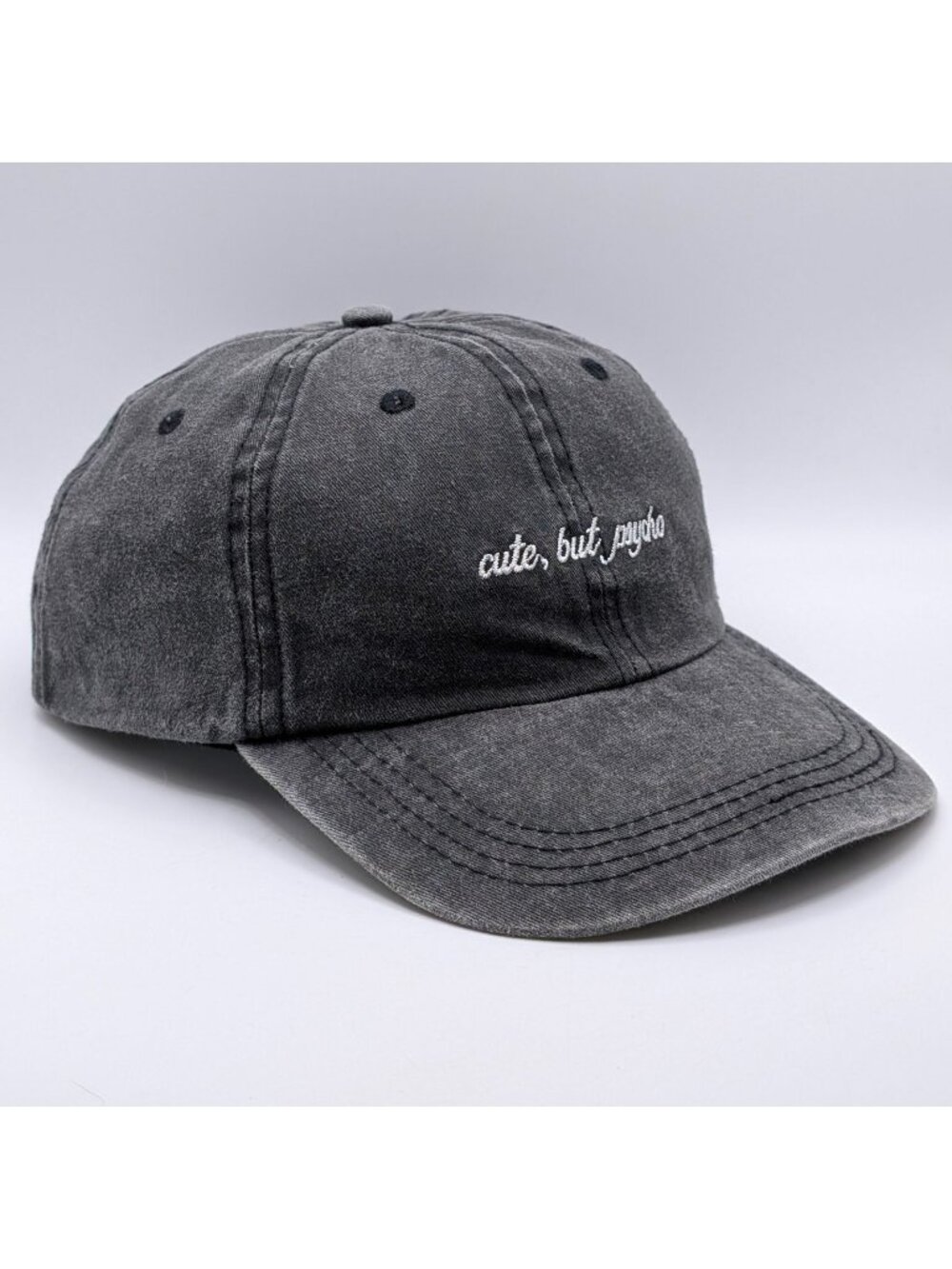Cute But Psycho Hat David And Young Strap Back Cap Gray